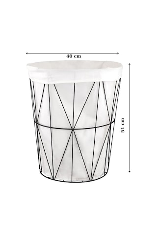 TEKNOTEL BEZLİ 2 ADET ORGANİZER SEPET BEYAZ MG012