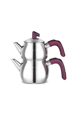 Karaca  Viyola İndüksiyon Tabanlı Mini Çaydanlık Takımı Mürdüm