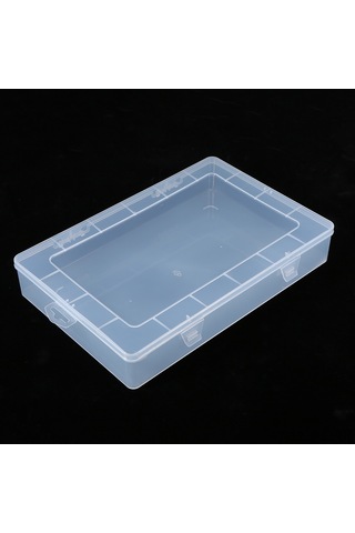 Gajeena Hafif Ve Pratik Pp Malzemeden Yapılmış Kapaklı Dikdörtgen İpad Ve Defter Saklama Kutusu Şeffaf