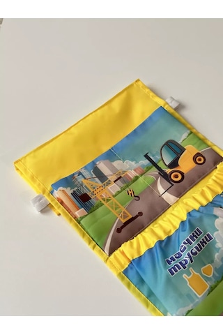 Karmasek21 Maksim İsimli Anaokulu Dolabı İçin Cep Bölmeli Askılık 232883584 Gri