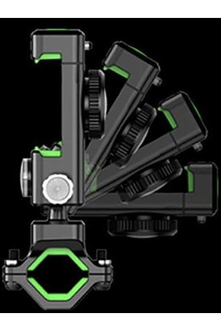 Bisiklet Motosiklet Gidon Direksiyon Telefon Tutucu Pusula ve Sarsmaz Kilitleme (4-6 inç Uyumlu)