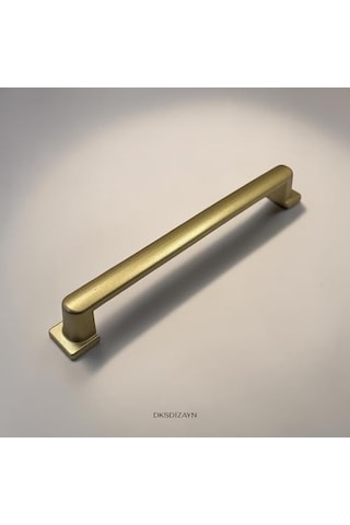 5 Adet Aysima Mat Altın Dolap Kulpu 160 Mm Metal Sağlam Yapı Modern Mobilya Kulpu Açık Kahverengi
