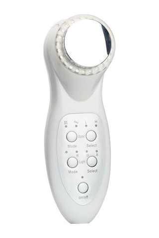 Ultrasonik Led 7 Renk Işık Masaj Cilt Bakım Cihazı Nkhgh5 Beyaz