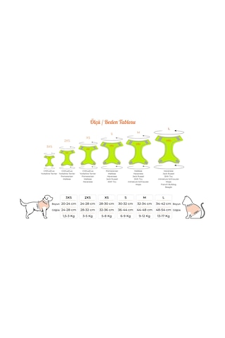 Mita Air Mesh Kedi Köpek Göğüs Tasması Çift Reflektörlü, Terletmeyen Neon Sarı