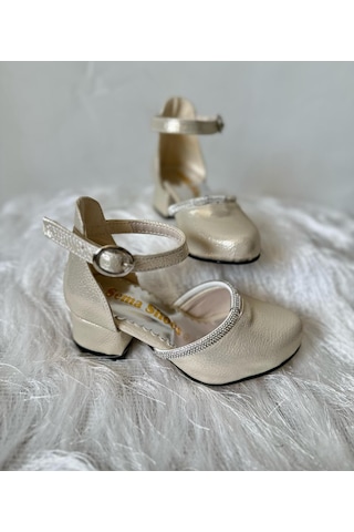 Gala Taş Detaylı Çocuk Topuklu Ayk. Gold