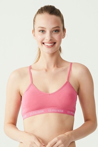 U.S. Polo Assn. 66116 Cup Lu Kadın Büstiyer Fuşya