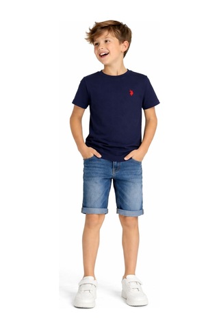 U.s.polo Assn Erkek Çocuk Bisiklet Yaka T-shirt Renkli