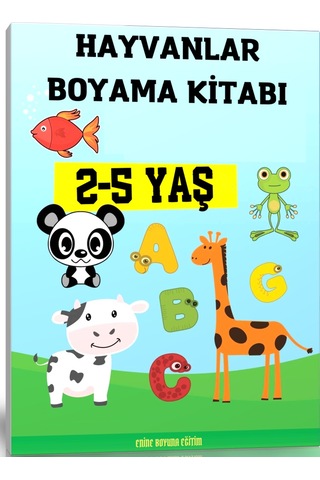 Hayvanlar Boyama Kitabı (2-5 Yaş)
