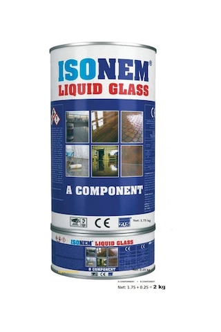 Isonem Lıquıd Glass (Sıvı Cam) Şeffaf Zemin Su Yalıtımı 2 Kg
