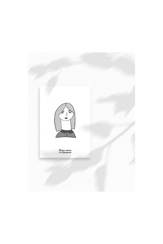 Kadın İllüstrasyon Baskılı A3 Duvar Posteri-3-2539