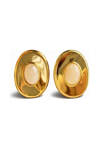 Çelik Este Küpe Gold