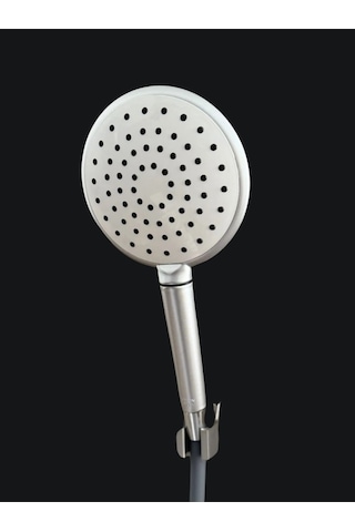 Rudi Armatür Yuvarlak El Duş Başlığı Gri