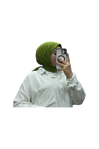 Losyana Jakarlı Su Yolu Desenli Eşarp 1034 Fıstık Yeşili