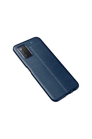 Zore Galaxy Uyumlu A03s Kılıf Niss Silikon Kapak - Lacivert Lacivert