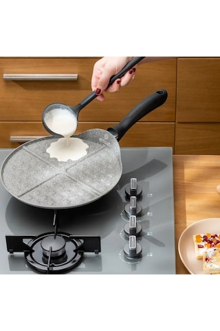 Emsan Rosa 26cm Granit Waffle Tavası Gri