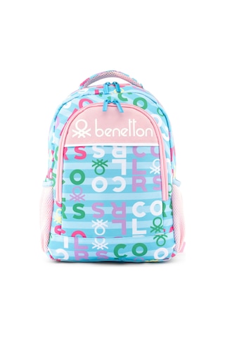 United Colors Of Benetton Retro Kız Çocuk Sırt Çanta Set Turkuaz