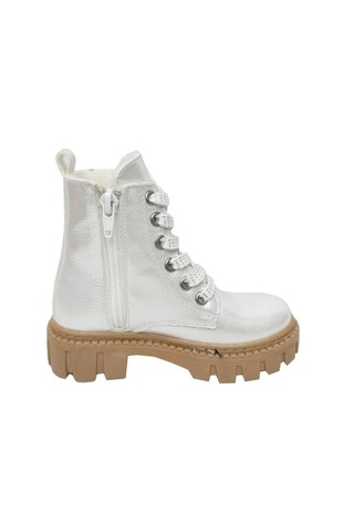 Fix Kids 9201p Parlak Deri Trend Fashion Kız Çocuk Bot 26-30 Gümüş
