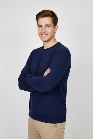 Baglan Erkek Sıfır Yaka Selanik Sweatshirt Regular Kalıp Bgl-st04870 Lacivert