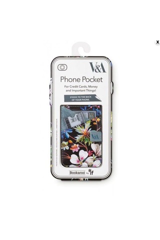 If V&a Bookaroo Yapışkanlı Telefon Arkası Kartlık Ve Cüzdan - Gece Çiçekleri