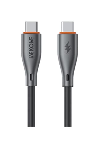 Wk Wdc-68 Kinkong Flash Serisi 1m 65w Pvc Hızlı Şarj Veri Kablosu, Arayüz: Tip-c'den Tip-c'ye Siyah