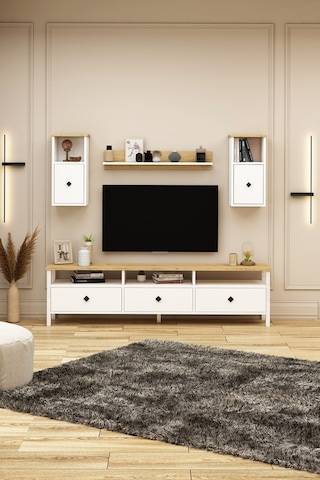 Remy Tv Ünitesi 180 Tv-d2u1 Sepet - Beyaz Sepet - Beyaz