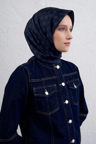 Armine Nostalji Serisi Sura İpek Eşarp 9412ds 9412ds-01 03-lacivert