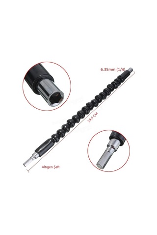 Esnek Matkap Ucu Körüklü Oynarbaşlık Uzatma Şarjlı Vidalama Ucu N11.7032