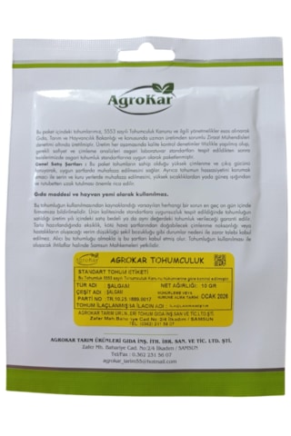 Şalgam Tohumu 10 Gr 1 Paket