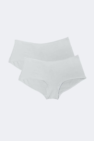 Malabadi Kadın Ekru 2 Li Paket Geniş Kenarlı Modal Slip Külot 1126 Ekru