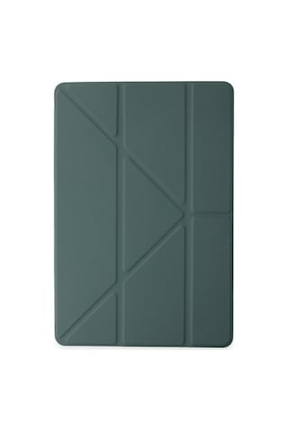 Apple Uyumlu  iPad Pro 11 2018 Kılıf Kalemlikli Mars Tablet Kılıfı - Koyu Yeşil Diğer