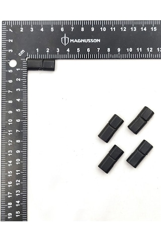 6x12 Mm Deri Bileklik Kiliti Oval Mıknatıslı Kilit 10 Adet 6 X 12 Mm / Siyah