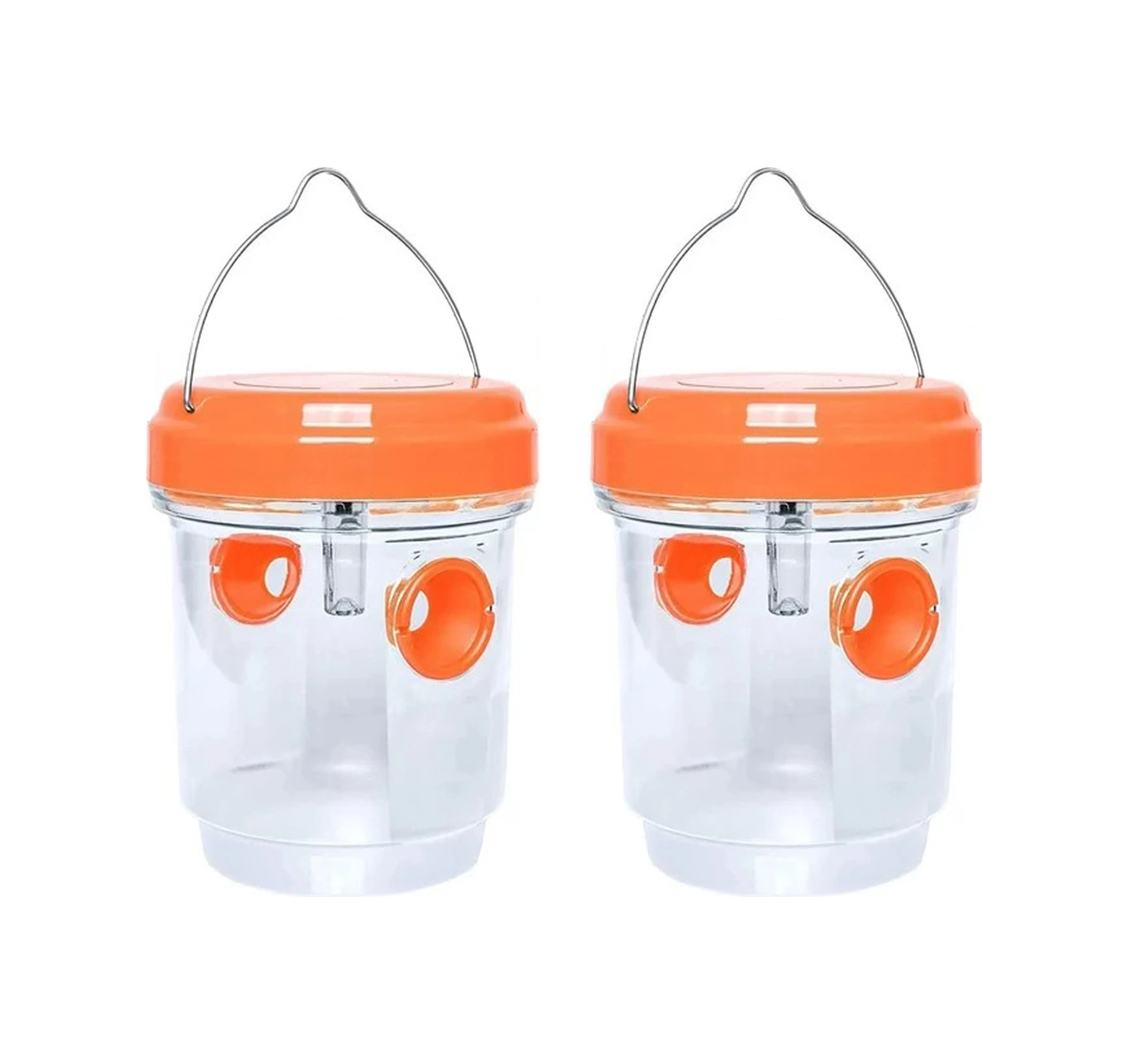 Moveevo Güneş Enerjili Dış Mekan Arı Tuzağı - Bahçe Çimenliği İçin Uv Işık Ve Yemli Yakalama - Ip44 Su Geçirmez - 2 Adet Turuncu