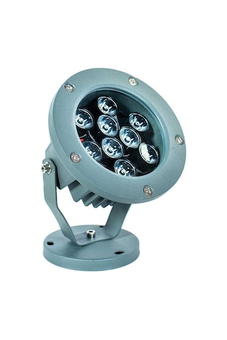 Bahçe Led Armatür Paslanmaz Dekoratif Dış Mekan Aydınlatma Lamba Spot Gösteri Soğuk Beyaz A-1303 9w 220v Ip68