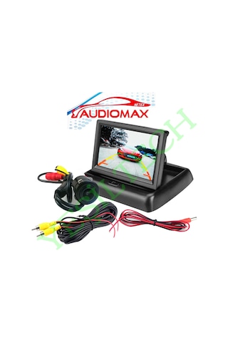 Audiomax Katlanır 4.3 İnch Ekran+Geri Vites Kamerası