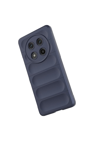 Nourthkiingdom Honor Magic 7 Lite Kılıf Esnek Tpu Oyuklu Arka Yüzey Tasarımlı Nrtk Etnik Silikon Kapak - Koyu Yeşi Yeşil