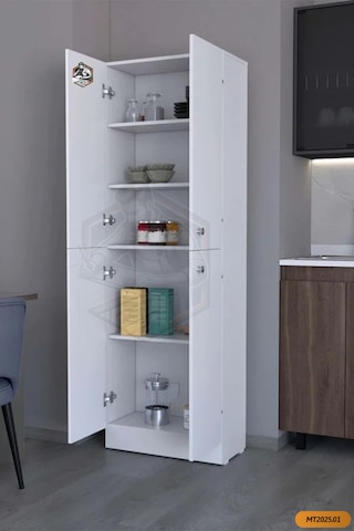 Mobilyanı Tasarla Tamamı Mdf 4 Kapılı Ve 5 Gizli Raflı Kiler...