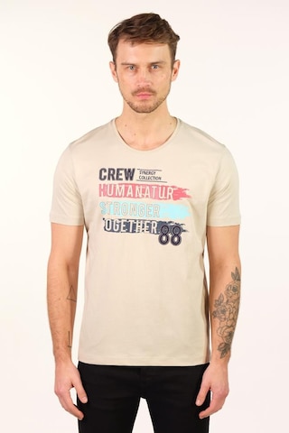 Arma Erkek Büyük Beden Bisiklet Yaka Tişört Y22374868101 Bej