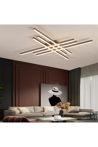 Antrasit 3 Işık Rengi 3 Led Tavan Lambası,avize,modern Aydınlatma,dekoratif Işık Antrasit