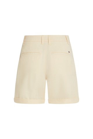 Tommy Hilfiger Co Blend Gmd Chıno Short Kadın Sarı Şort - Ww0ww42457 Sarı
