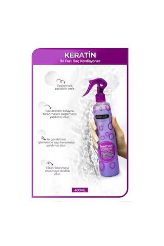 Morfose Keratin İçeren Çift Fazlı Sprey Fön Suyu 400 ML