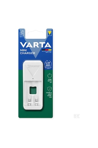 Varta Mini AA AAA Pil Uyumlu 2'li Pil Şarj Cihazı Beyaz