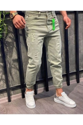 Oliggopol Erkek Paçası Lastikli Boyfriend Jogger Kot Pantolon
