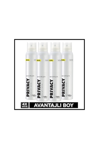 Privacy Woman Kadın Deodorant 4x200 Ml