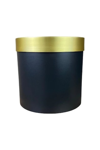 25x25 Gold Kemerli Siyah Saksı