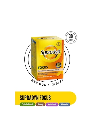 Supradyn Focus Takviye Edici Gıda 30 Tablet