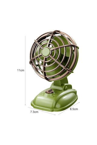 Cbtx Mini Retro Masaüstü Sessiz Elektrikli Fan