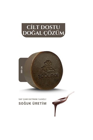 Sabunal Çam Katranı Sabunu 2 Adet - Hassas Ciltler İçin Doağl Bakım Sabunu