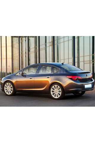 Opel Uyumlu Astra J Sd 2012-2019 Cam Çıtası Paslanmaz Çelik 4 Parça