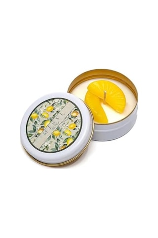 Limon Çiçeği Kokulu Vegan Teneke Mum 50 x 22
