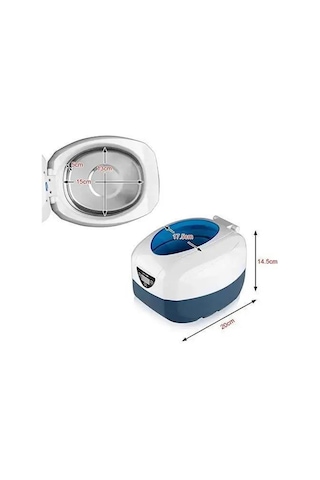Ultrasonik Temizleyici Beyaz 750ml Ultrasonic Cleaner 40hz Gt Sonıc